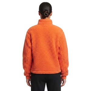 Veste en polaire sherpa pour femme avec logo, col montant, manches longues, fermeture éclair, chaude pour l'hiver, vestes polaires sherpa pour femmes - Product Image 2