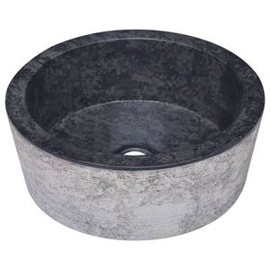 Lavabo da Bagno in Marmo Nero 40x15 cm - Product Image 3