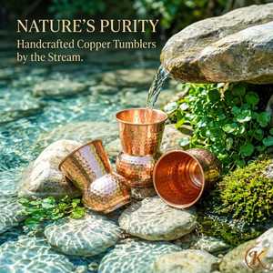 Handmade Mughlai <b>Copper</b> Tumbler Dholak Style <b>Copper</b> Glass Hammered <b>Copper</b> <b>Cup</b> Ayurvedic Drinkware Vintage <b>Copper</b> Mug Royal Gift - Product Image 2