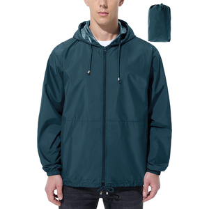 Chaqueta Impermeable y Cortavientos con Capucha para Hombre, Personalizada, para Deportes al Aire Libre, Running, Senderismo, Ligera, OEM ODM - Product Image 4