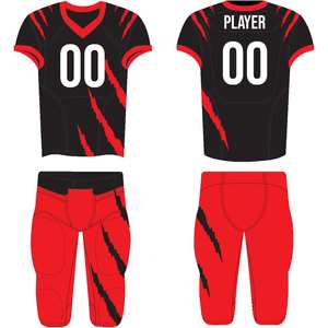Nouveaux maillots d'entraînement de football américain sur mesure, manches courtes, 100% polyester, sublimation de haute qualité, vente en gros, faible MOQ - Product Image 1