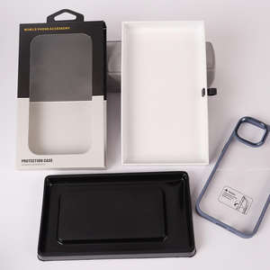 Boîtes d'emballage en PVC transparent écologiques en gros, accessoires pour coques de téléphone en plastique et boîte de rangement pour coques de téléphone - Product Image 1