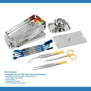 Dental PRF Box & PRF Instruments GRF System Platelet Rich Fibrin Set Implant Surgery Membrane Kit Steel Box by <b>Blush</b> Surgical - Product Image 4