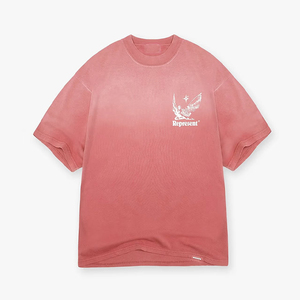 เสื้อยืดคอกลมแขนสั้นทรงโอเวอร์ไซส์สำหรับผู้ชาย ผ้าคอตตอนหนา 100% สกรีนโลโก้ได้ แฟชั่นลำลอง สตรีทแวร์ - Product Image 2