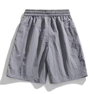 Pantalones Cortos Cargo de Nylon para Hombre, Diseño Color Block, Cintura Elástica con Cordón, Bolsillos con Cremallera, Estilo Casual y Holgado, Largura hasta la Rodilla, Deportivos, ODM/OEM - Product Image 5