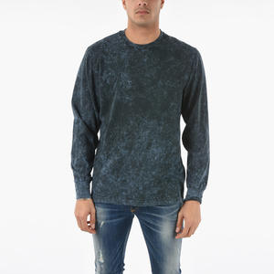 Camiseta de Alta Calidad para Hombre, 100% Algodón, Lavado Ácido, Manga Larga, Corte Holgado - Product Image 1