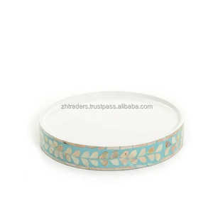 Plateau d'incrustation de nacre artisanal de luxe parfait pour le Ramadan, l'Aïd et les réceptions festives avec style - Product Image 4