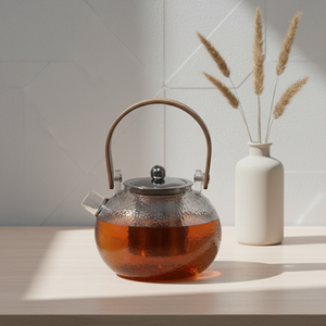 Tetera de BOROSILICATO de Calidad Premium 3306380-0.75 con Tapa de Acero Inoxidable y Colador - Product Image 4