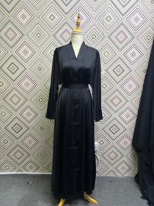 Abaya de style Dubaï la plus vendue, Abaya traditionnelle islamique pour femmes, Abaya saoudienne, printemps, polyester respirant, longueur cheville, musulmane - Product Image 5