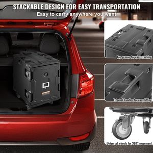 Isolato 90L piatto di ristorazione impilabile per camion di cibo per servizi di ristorazione - Product Image 5