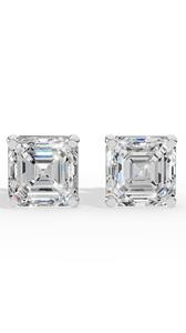 Pendientes de Diamante Cultivado en Laboratorio con Corte Asscher de 7.5mm, Color D, Certificados por IGI, Joyería Fina de Lujo para Novias, Plata 925 - Product Image 5
