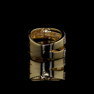 Bague en sangle multi-rangs sertie de diamants de laboratoire - Product Image 2