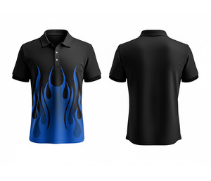 Breathable Full Sublimation Polo Shirt with Custom Logo Printing Lightweight for Men Women Youth Quick-Dry Dry-Fit Active Polo - Product Image 5