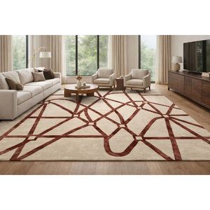 พรมขนสัตว์แท้ 100% ทอมือ งานฝีมือคุณภาพสูง ราคาไม่แพง จากผู้ผลิตในอินเดีย - Product Image 4