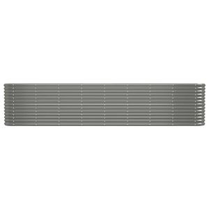 Jardinera Elevada de Acero con Recubrimiento en Polvo Gris, 130.7 x 15.7 x 26.8 Pulgadas, Macetas y Jardineras - Product Image 3