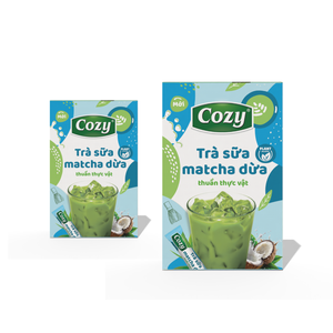 Té en Polvo Vegano de Marca Privada, Té de Burbujas en Polvo, Venta al por Mayor, Bolsitas de Té, Sabor Leche de Coco 4 en 1, Leche de Coco y Matcha - Product Image 1