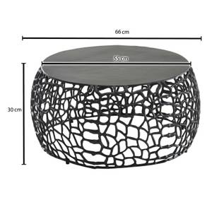 Mesa de Centro Redonda Moderna con Tapa de Vidrio Templado y Estructura Metálica, Mueble Decorativo Contemporáneo para Sala de Estar - Product Image 1