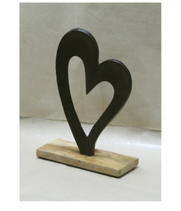 Cœur de Noël en aluminium Décoratif de table Élégant ornement en métal pour décoration festive - Product Image 6