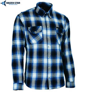 Chemise de moto en flanelle personnalisée, 100% coton, coupe-vent, avec protection CE, pour veste de sécurité doublée pour motards - Product Image 6
