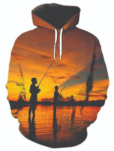 Sudadera con Capucha de Pesca Unisex, Personalizada en 3D, Resistente al Viento, Talla Grande, Impresa por Sublimación, para Venta al Por Mayor - Product Image 2