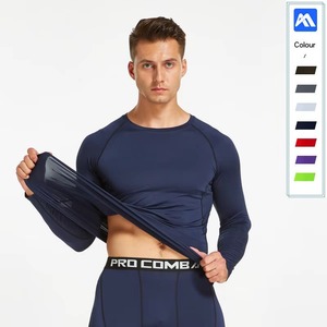 Long Sleeve <b>Custom</b> <b>Compression</b> Breathable Rashguard Mens Sublimation Printed Front High Quality Sportswear - Product Image 4