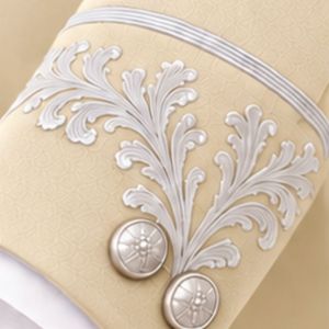 Traje de frac victoriano beige para hombre, estilo gótico, formal, de doble botonadura, chaqueta larga con bordado plateado, pantalones, invierno, 100% poliéster - Product Image 5