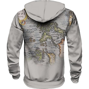 Sudadera con Capucha Personalizada OEM de Alto Gramaje con Efecto Desgastado por el Sol, Último Diseño de Apliques, Estampado Gráfico Hip Hop, Forro Polar, Ropa Urbana de Invierno de Alta Calidad - Product Image 2