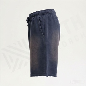 Nuevos Shorts para Hombre 2025 con Lavado Ácido, Logotipo Bordado Personalizado, Cómodos, de Tela Gruesa y Largos, de la Mejor Calidad - Product Image 3
