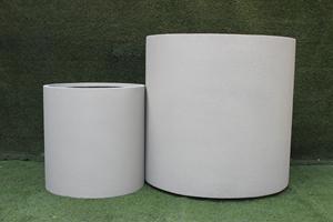 KNT FRP Handmade Hand Carved Fiberglass Classic Farmhouse Style Round Flower <b>Pot</b> Planter Drainage Hole Strong Lightweight Floor - Product Image 5