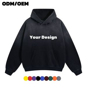 2026 Print Hoodie <b>Men</b> Distressed Oversized Streetwear <b>Pullover</b> Character Graphic Hooded Sweatshirt Winter Hip Hop Regular Fit - Product Image 2