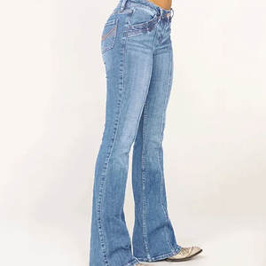 Pantalones Vaqueros Desgastados para Mujer 2025, Pantalones Ajustados de Primera Calidad, Hechos a Medida, Diseño Nuevo, Color Sólido, para Invierno - Product Image 2