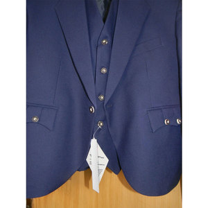 100% High-Quality <b>WOOL</b> Argyle kilt Jacket & Waistcoat - <b>Vest</b>, Scottish Argyle Jacket Blue Traditional Wholesale 2026 - Product Image 2