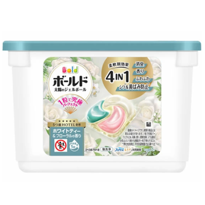 Hot sale Laundry Detergent Pods 4D washing Capsule <b>Bold</b> <b>Gel</b> Ball White Tea & Floral Scent 13 pods High Quality Made in Japan - Product Image 1