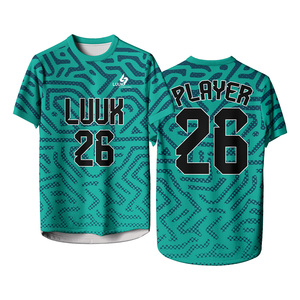 Camiseta de Fútbol Sublimada Personalizada con Nombre y Número del Jugador, Unisex, Manga Corta, Absorbe la Humedad - Product Image 4