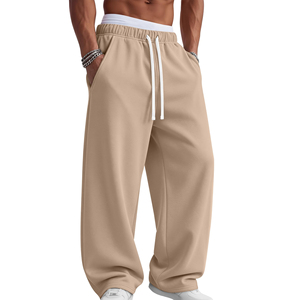 <b>Men's</b> Premium Baggy Sweatpants Cotton Fleece Fabric Soft <b>Stretch</b> Fit Comfortable Casual Wear For Everyday Lifestyle Trousers - Product Image 5