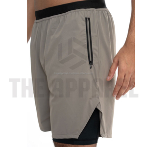 Custom Logo Men's Casual Modest Awrah Athletic Shorts Oxford Fabric Quick Dry <b>Mid</b>-Knee Pants Manufacturer Wholesale - Product Image 3