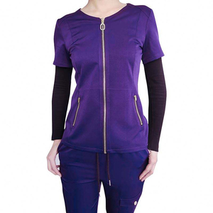 High Quality Fairly Used Woven Medical <b>Scrubs</b> Set Women Hospital Uniform Nursing <b>Scrub</b> Suit Breathable Comfortable Customizable - Product Image 4