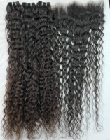Extensions de cheveux Remy indiens bruts, lisses et de haute qualité, tissage double trame, non traités, avec cuticules intactes, 100g
