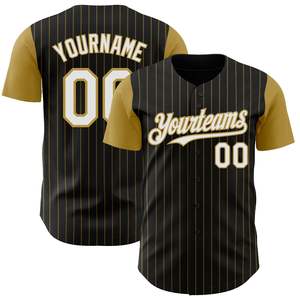 Camiseta de Béisbol Personalizada con Nombre del Equipo y Logotipo en la Manga Derecha Delantera, 100% Poliéster, Impresión por Transferencia de Calor, Transpirable, Unisex, para Adultos - Product Image 1