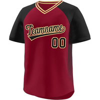 Maillot de baseball moderne respirant en maille boutonnée pour les entraînements de ligue, les matchs et les vêtements de supporter, style pour tous les jours