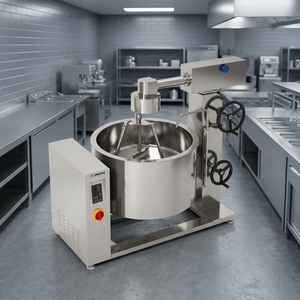 Olla de vapor con inducción y revestimiento rotatorio Amicook 380V/440V, modelo de gran capacidad para freír, preparar y servir alimentos, con ahorro de energía e higiénica. - Product Image 2