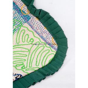 Nouvelle pochette à main tendance et sac de soirée, sac à bandoulière Kantha pour femme avec fermeture magnétique, idéal pour les occasions décontractées - Product Image 5