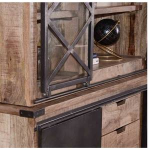 Vandana Autumn Style Large metal, glass and wood <b>sideboard</b> Character 180cm - Product Image 4