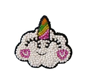 Beautiful Butterfly embroidery keychain in blue and black combination <b>handbag</b> <b>accessory</b> keychain from India - Product Image 3