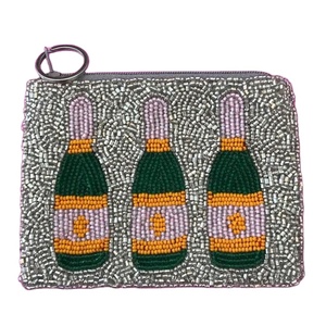 Nueva Cartera de Monedas con Diseño de Icono de Anthropologie, Adornada con Cuentas de Vidrio y Algodón, con Cierre de Cremallera, Importada, para Mujeres y Niñas - Product Image 6