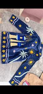 Chaqueta PKS-000511-SUJANI Vintage 100% Algodón Antiarrugas de Manga Larga y Corte Holgado en Línea A - Product Image 2