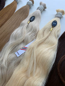 Extensions de cheveux vietnamiennes en vrac au prix de gros Double noyade 100 grammes Couleurs foncées 32 pouces - Product Image 6