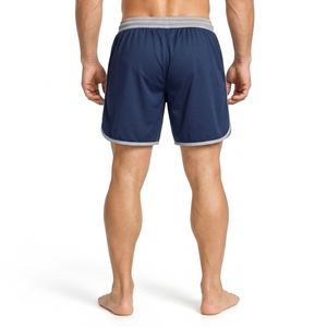 Breathable Mesh Panels Comfortable Fit And Quick Dry <b>Men</b> Gym <b>Shorts</b> Made With Lightweight Polyester Fabric <b>Elastic</b> <b>Waistband</b> - Product Image 2