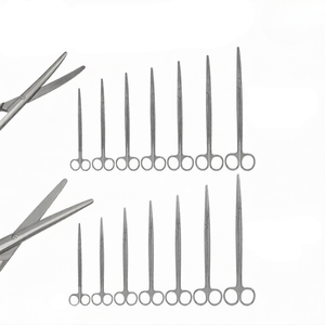 Ciseaux de dissection Metzenbaum droits et courbés, en acier inoxydable de qualité allemande, instrument chirurgical pour la coupe précise des tissus - Product Image 1