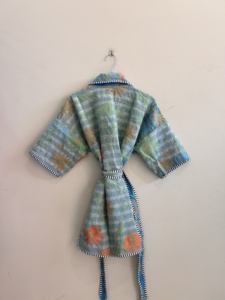 Chaqueta Kantha india vintage hecha a mano, chaqueta bohemia acolchada, chaqueta reversible - Product Image 6